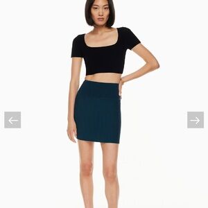 Aritzia's Babaton Sculpt Knit Mini Skirt NWOT